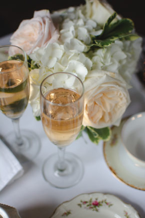 Champagne and Florals
